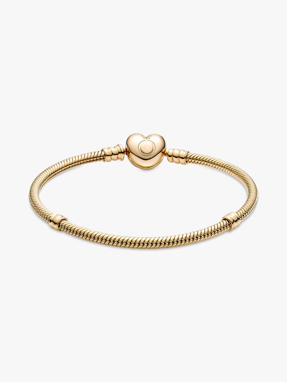 Pandora Moments Heart Clasp Snake Chain Bracelet