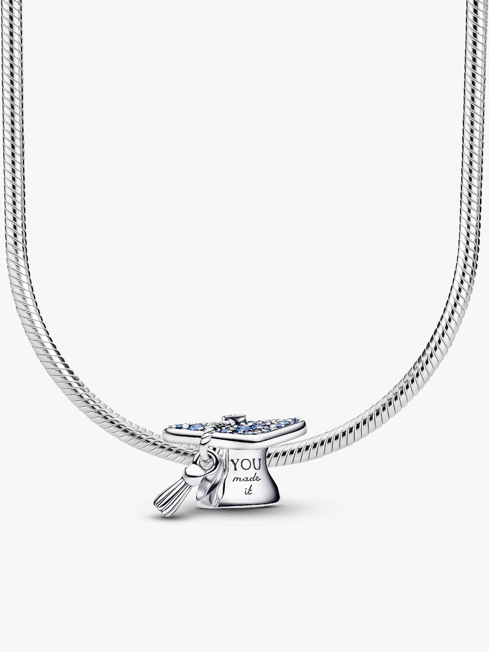 Pandora Moments Heart Clasp Snake Chain Necklace